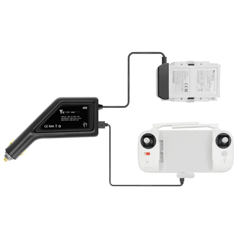 Smart Car Charger Battery Remote Controller Charging Hub for Xiaomi FIMI X8 SE