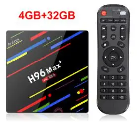 ТВ-бокс LEMFO H96 MAX PLUS RK3328 Android 9,0 4 Гб ram 64 ГБ 32 ГБ H.265 4K HDMI 2.0a 2,4/5G WiFi Netflix YouTube телеприставка - Цвет: 4G 32G