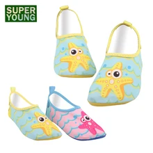Детская обувь с героями мультфильмов «Аква босиком»; пляжная одежда; носки для серфинга для бассейна; детские спортивные кроссовки для рыбной ловли для мальчиков и девочек; мягкие сандалии