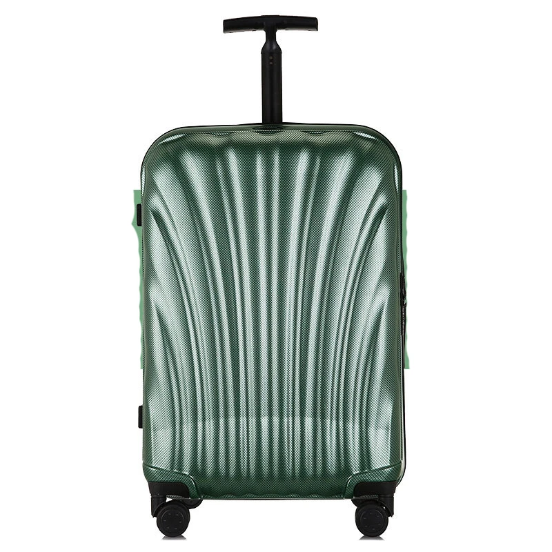 green 20/24 дюймов чемодан на колесиках, Sipnner, ABS+ PC, Женский Дорожный чемодан, мужская мода, кабина, переноска на колесиках, чемодан - Цвет: green