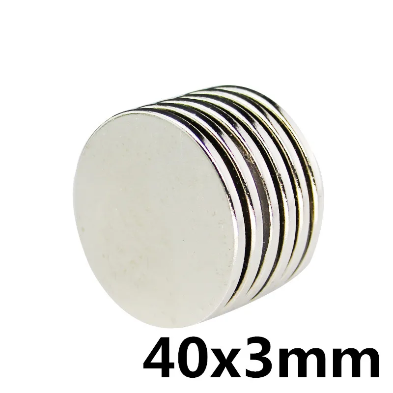 

30/60/90pcs Strong Rare Earth 40x3mm NdFeB Powerful Super Neodymium Disc Magnets N35 Small Round permanent Magnet Dia 40mm x 3mm