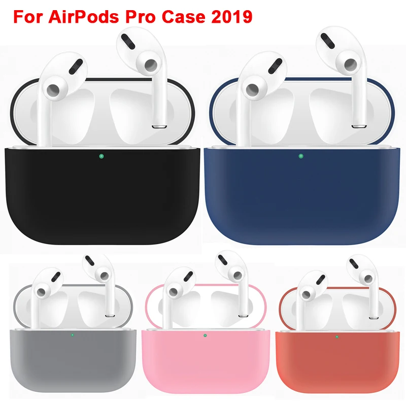 Для AirPods Pro Чехол 2019 пылезащитные наушники с гладкой поверхностью силиконовый
