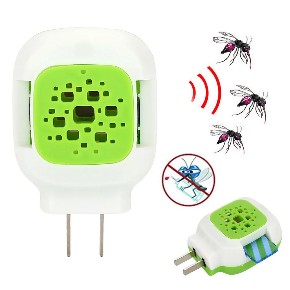 

Mosquito Killer Electric Mosquito Repeller Flies Green Mosquitoes Pest Control Summer Sleep Portable Safety Repellent Home