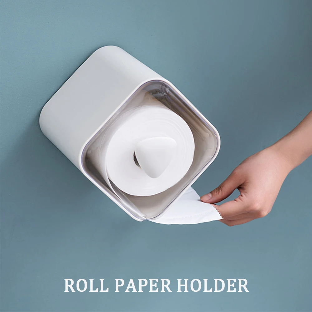Водонепроницаемый бокс для салфеток, Домашний Органайзер для хранения туалетной бумаги, настенный диспенсер для спальни, ванной комнаты, держатель для бумаги в рулоне кухни
