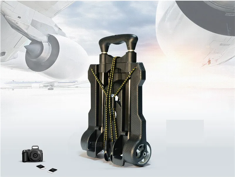 Складной портативный мини-чемодан на колесиках из алюминиевого сплава, небольшой чехол на колесиках для семейных путешествий
