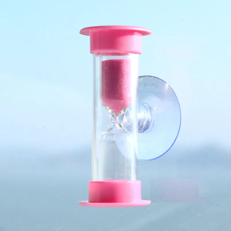 3Min Mini Hourglass for Shower Teeth Brushing hour glass sand timer with Suction Cup d90819