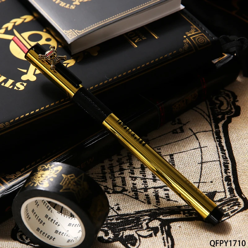 M&G Ink Pen QFPY1710 One Piece Metal Fountain Pen EF Nib Black Pen Gold Pen Signing Pen School Supplies Office Supplies
