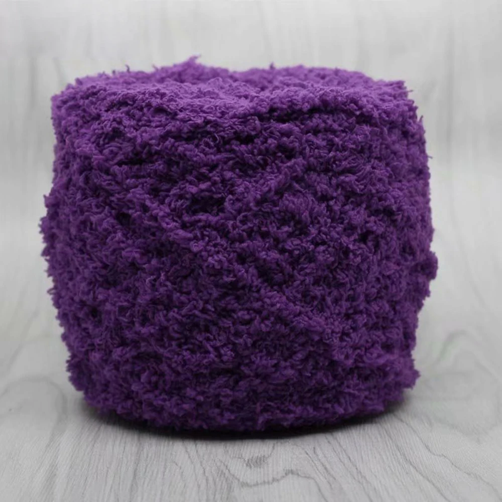100 г теплая и мягкая натуральная ручная тканая шерсть 3PLY коралловый кашемир Плюшевые Пушистые пряжа тканевая лента шерстяная шапка пряжа - Цвет: 28
