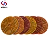 RIJILEI 6PCS Super Stone 4 Inch Polishing Pads Dry or Wet Copper Bond Polishing Pad for Grinding Granite Marble Concrete Floor