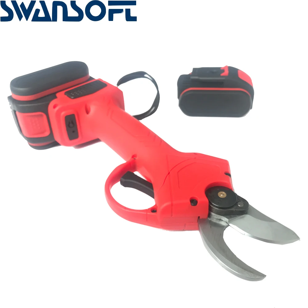 

21V Cordless Electric Rechargeable Pruning Shears 30mm Secateur Branch Cutter Tool Garden Pruner