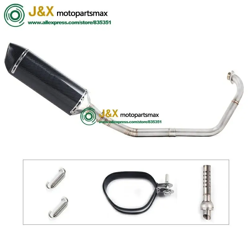 Полная выхлопная система мотоцикла Escape slip on для yamaha YZF R15 MT15 MT-15 2008- средняя труба глушителя DB-Killer