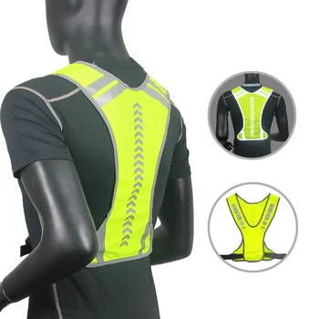 

Reflective Vest Safe Jacket for Running Jogging Cycling Motorcycle Night HB88