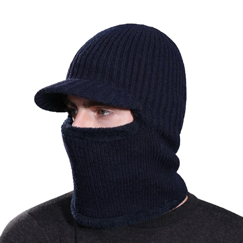 Зимние шапки для мужчин Skullies Beanie шапка зимняя шапка для мужчин и женщин шерстяной шарф шапка s Набор Балаклава маска Gorras Bonnet вязаная шапка