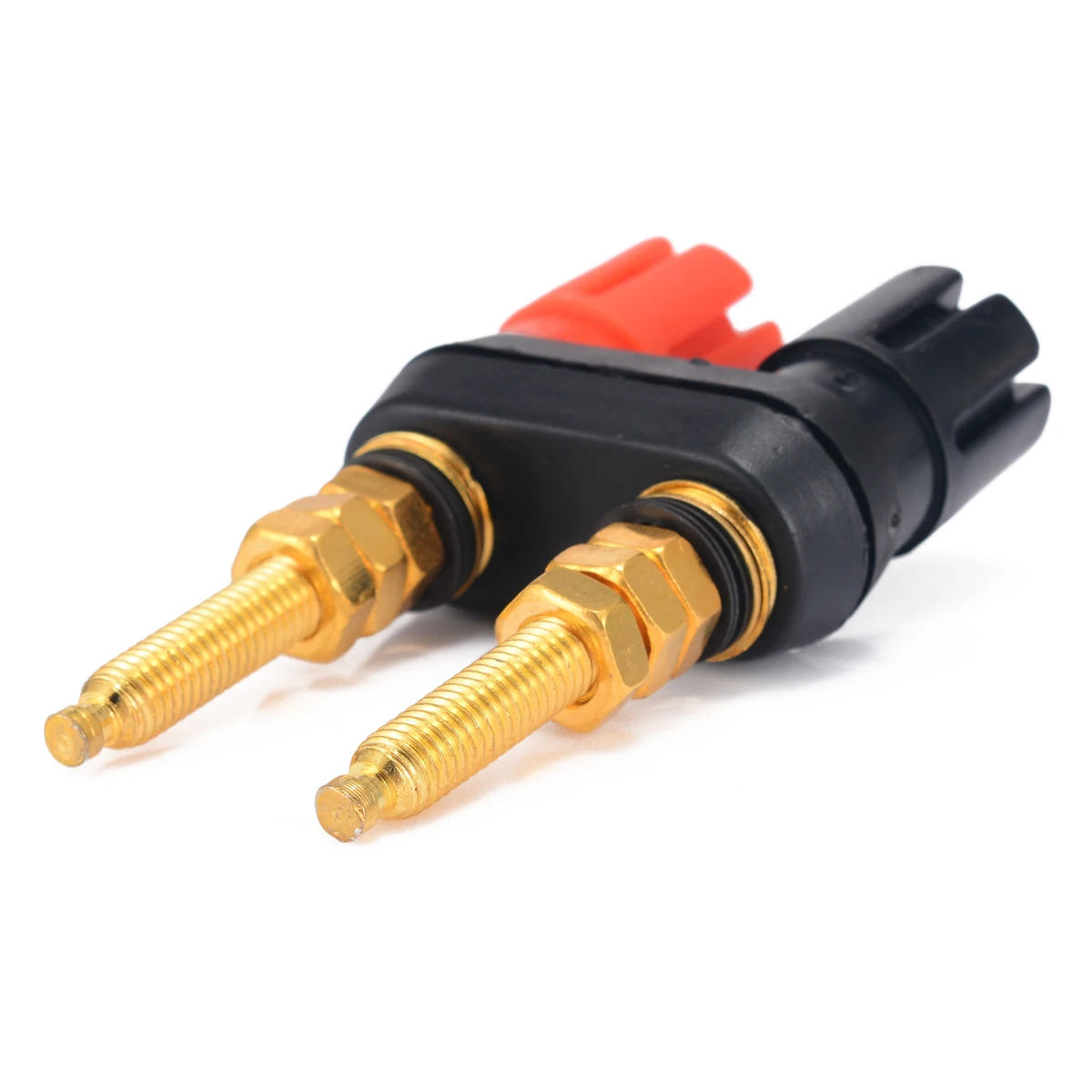 Dual 2-way Banana Plug Jack Long Binding Post Speaker Amplifier Terminal