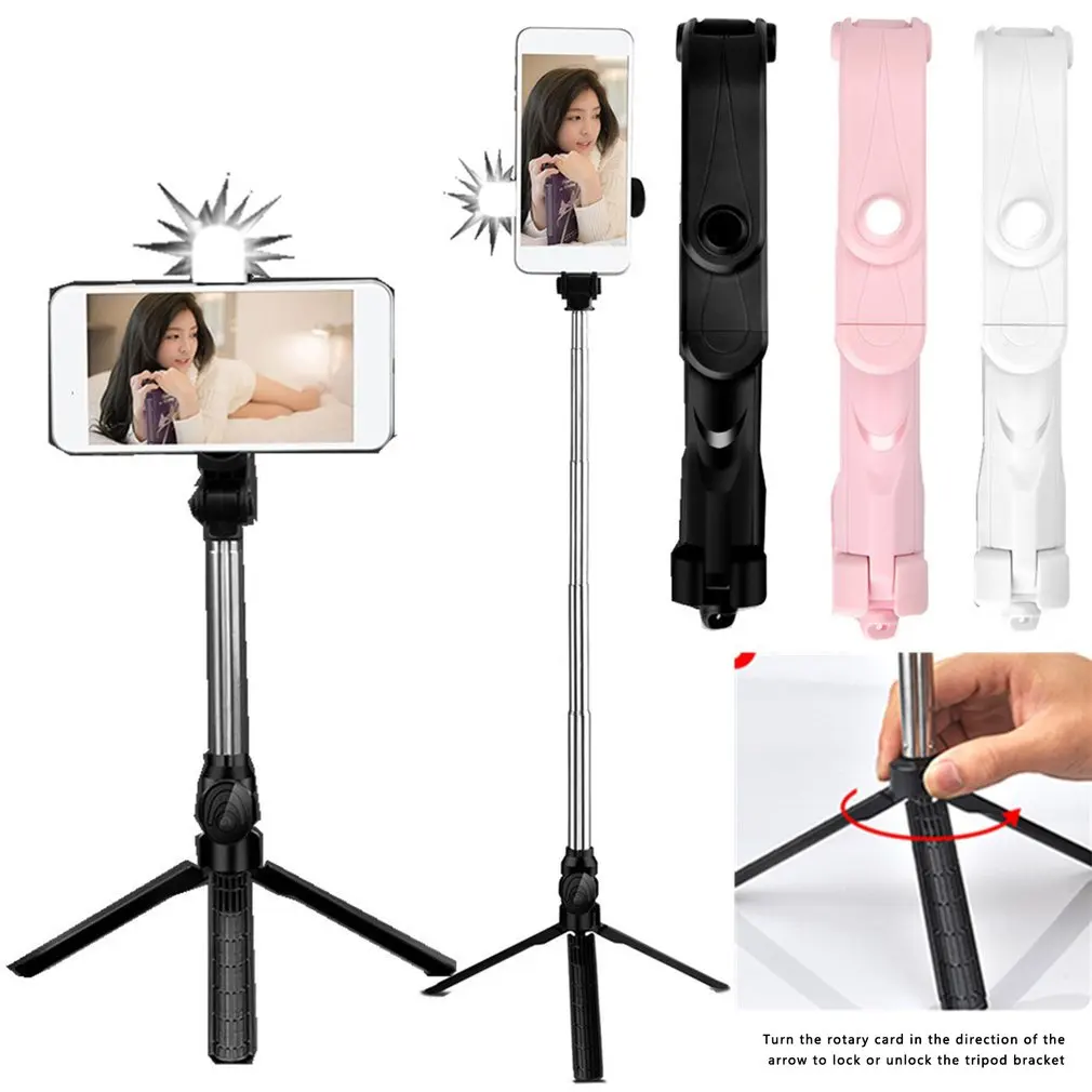 

Selfie Stick Tripod Wireless Remote and Tripod Stand Monopod Bluetooth Selfie Stick for iPhone X 8/8 Plus xiaomi for huawei