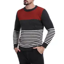 CYSINCOS 019 новый осенний модный брендовый Повседневный свитер с круглым вырезом, приталенный вязаный мужской свитер и пуловеры, мужской