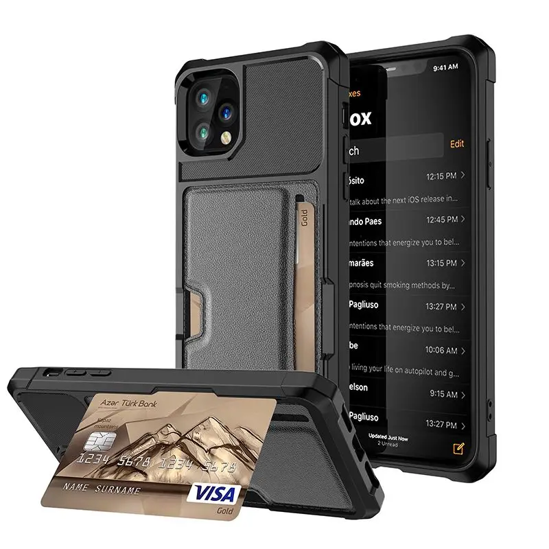 

for iphone silicone case iphone 11 card slot case anti fall case iphone xr for iPhone7 8 7plus 8plus X XS XS max 11Pro 11Pro max