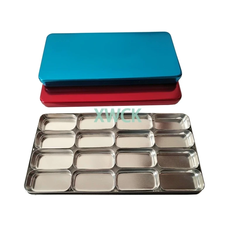 16 ячеек стоматологическая коробка держатель для бура блок стерилизации чехол