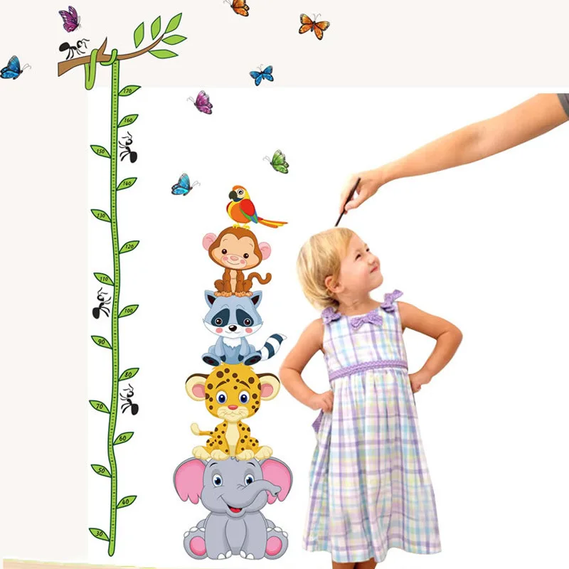 Removable Animal Removable Wall Stickers ABC1003 Creative Arhat Height Stickers CHILDREN'S Room Background Beautify Decoration W