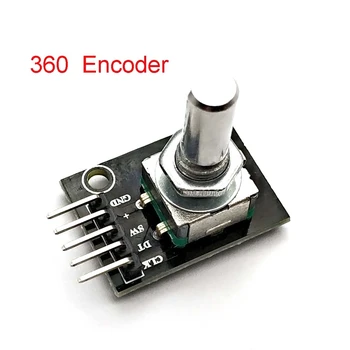 

360 Degrees Rotary Encoder Module For Arduino Brick Sensor Switch Development Board KY-040 With Pins
