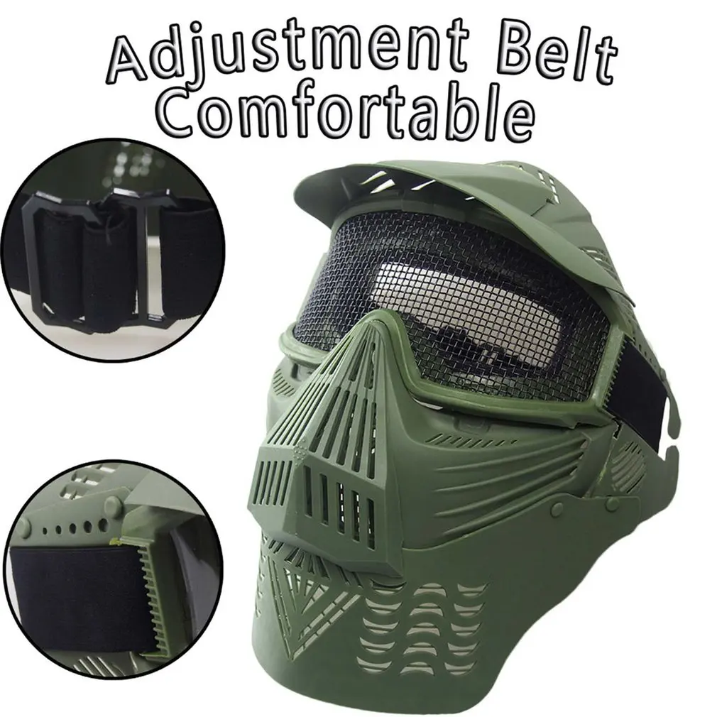 Airsoft маска для лица Уход за кожей лица маска с сеткой легкий Охотничий Тактический Открытый защитный CS Хэллоуин вечерние велосипедная маска для лица