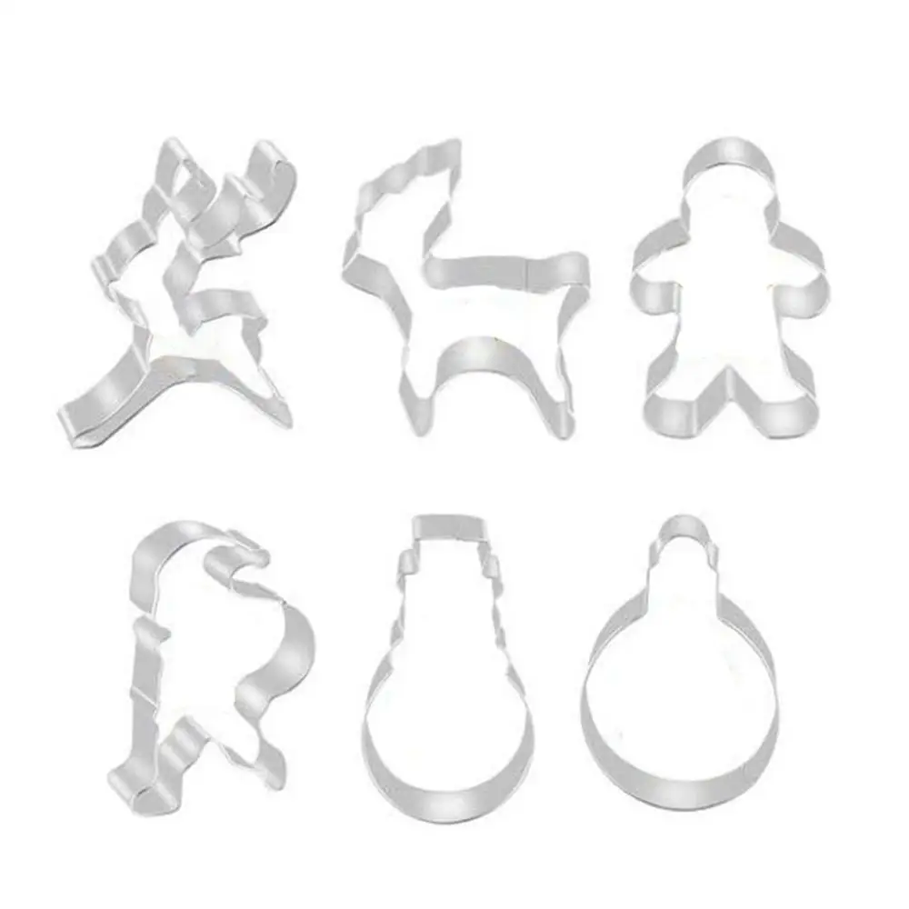 

Christmas Cookie Cutter Stainless Steel Cut Candy Biscuit Mold Cooking Tools Christmas Theme Metal Cutters Mould