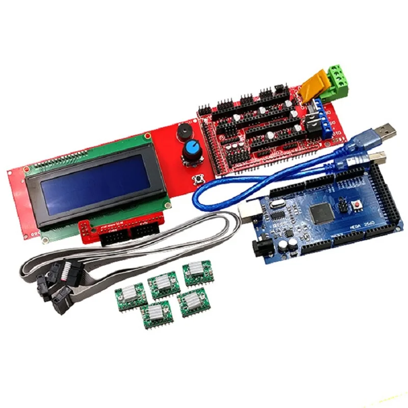 

3D printer kit 2004LCD MEGA2560 R3 RAMPS1.4 control board A4988 driver board
