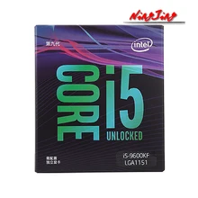Процессор Intel Core i5-9600KF i5 9600KF, 3,7 ГГц, шестиядерный процессор с 6 потоками, 9 м, 95 Вт, LGA 1151, новый и герметичный, но без кулера