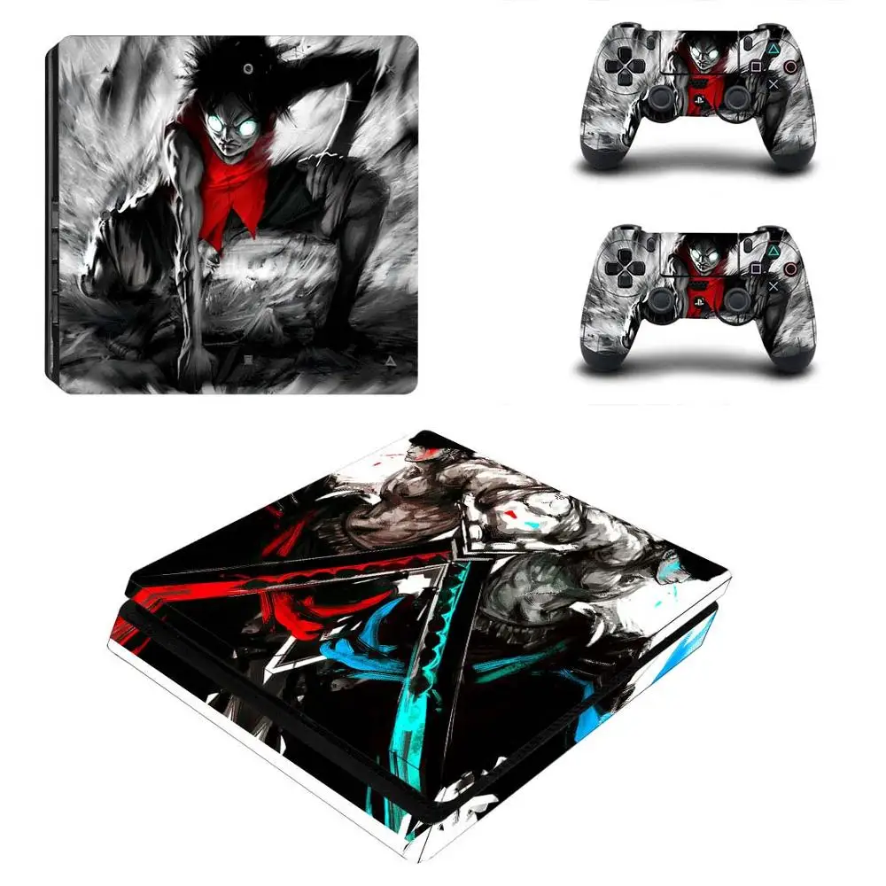 

One Piece Full Cover Faceplates PS4 Slim Skin Sticker Decal Vinyl for Playstation 4 Console & Controller PS4 Slim Skin Sticker