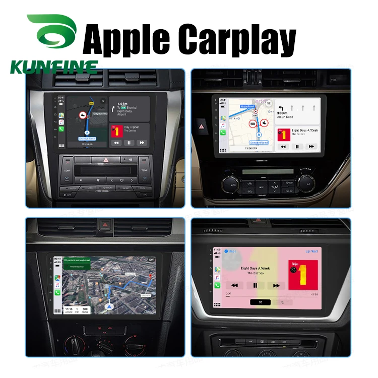 KUNFINE Wireless Wire Apple CarPlay Dongle for Android Car stereo Unit USB Carplay Stick with Android AUTO (12)