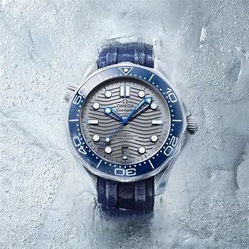 

Omega- Luxury Brand Ceramic Bezel Mens AAA Mechanical SS 007 Automatic Movement Men Watch Designer Watches Wristwatches 61254