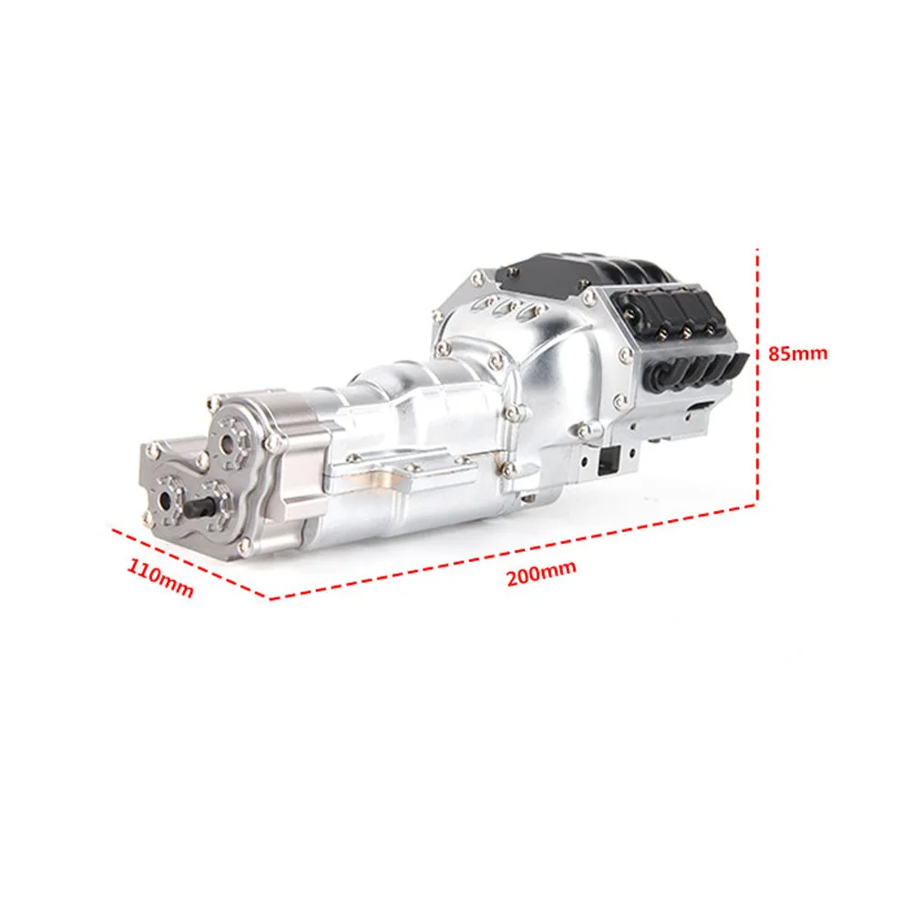 

Rbr/ C 1: 10 s c X10 Climbing Car All-Metal Double Motor Third Gear Transmission DIY Upgrade Modification Accessories
