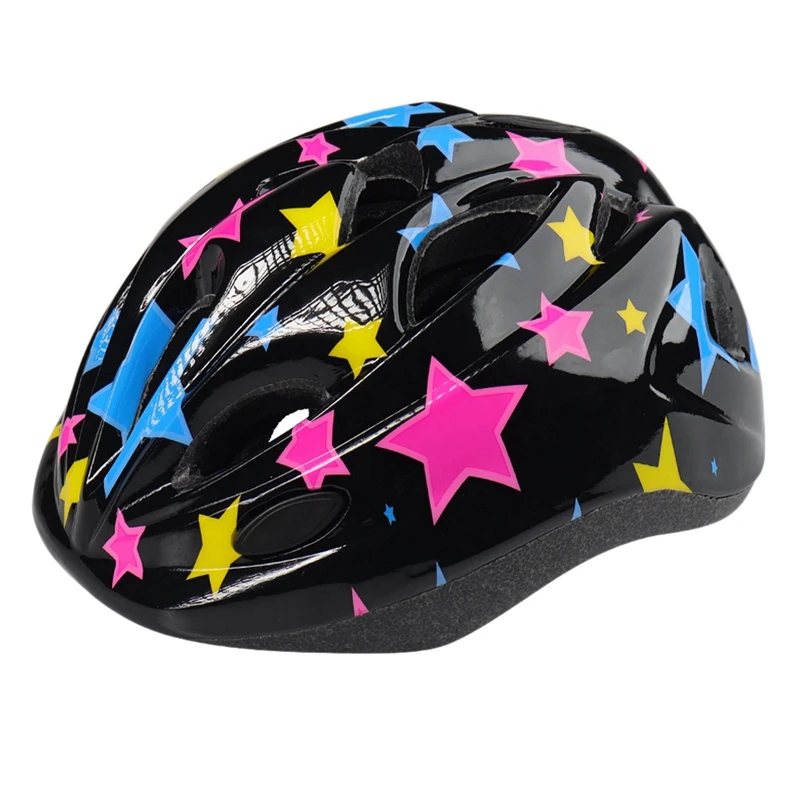 Black Детский велосипед велосипедный шлем Casco ciclismo с светильник исполнение интегрированная формовка производственный вагонетки с противовесом скейтборд велосипед для верховой езды Зимние виды спорта шлем - Цвет: Black