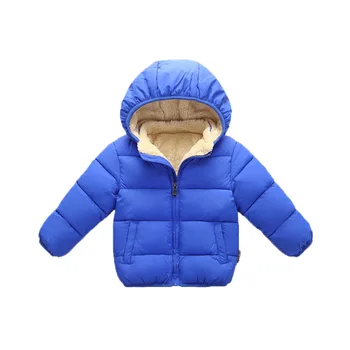 

2019 Winter Boys'Cotton Jackets Children's Warm Thick jackets Outwear Coat for Girls Boys Kids Hooded Parkas with 5 Colors