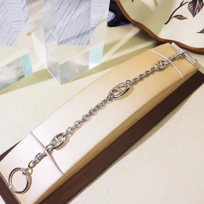 Модные дизайнерские вечерние Ювелирное Украшение «Подкова» Свинья Нос браслет замок браслеты Цепочка Мода известная марка ювелирных изделий