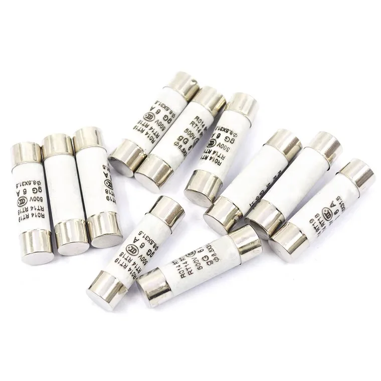 20pcs 8.5 X31.5 R014 fuse molten core RT19 RT14 1 a2a3a4a5a16a20a ceramic fuse tube