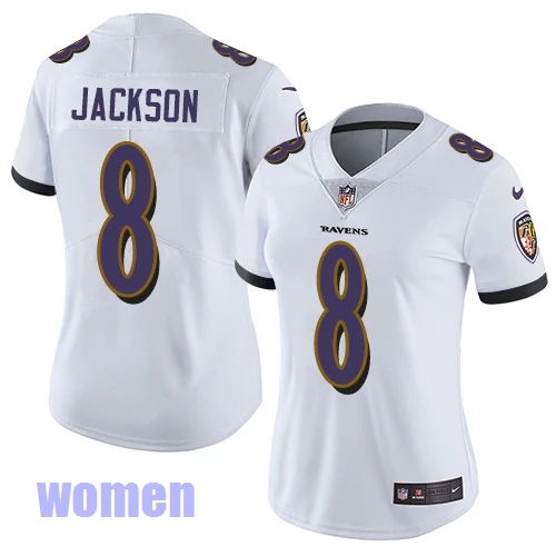 Новинка года. Высококачественная Мужская футболка Baltimore Lamar Jackson Ravens - Цвет: Women
