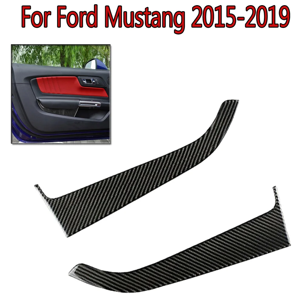 Для Ford Mustang- Автомобильная Дверная панель крышка из углеродного волокна наклейка Сменный Набор
