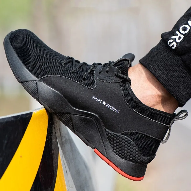 S3 Level/Мужская Рабочая обувь со стальным носком Повседневные Дышащие уличные