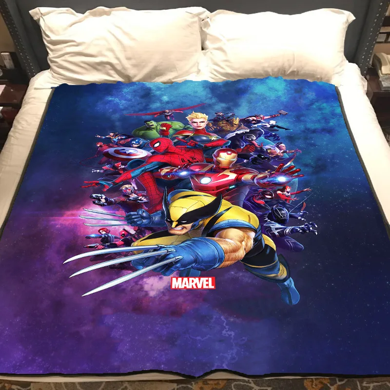 Style 2 Одеяло пледы Marvel Герой Железный Человек Фильм аниме мягкий теплый Путешествия сна диван спальня крышка дома путешествия - Цвет: Style 2