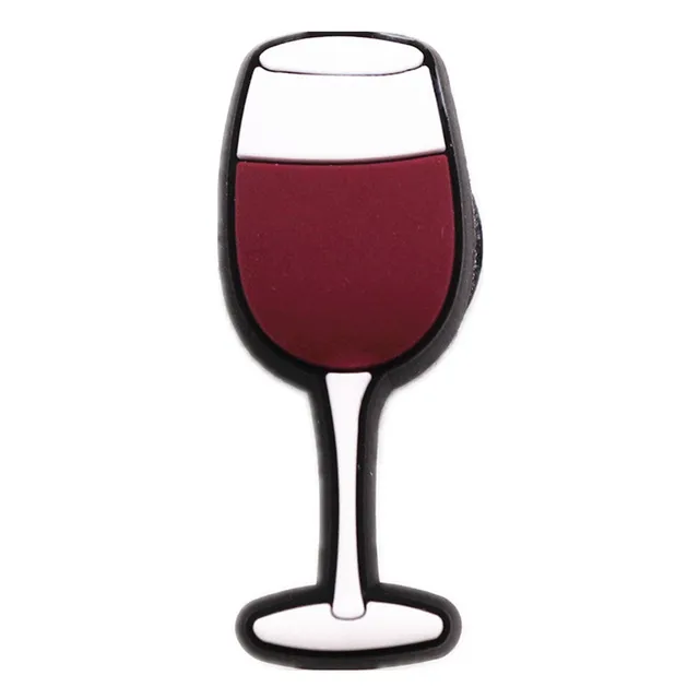 31 Kinds of Fitness Medical Food Shoe Charms Accessories Cute Animals PVC Shoe Decoration for Croc jibz Kids Party X-mas Gifts Red wine