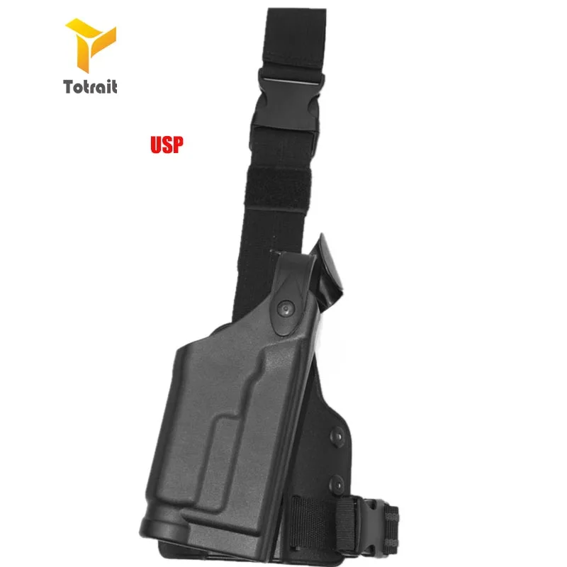 Тактический Пистолет Кобура Safariland Combat Glock 17 1911 Beretta M92 M9 P226 USP Регулируемый пистолет ружье для страйкбола падение ноги кобура blac