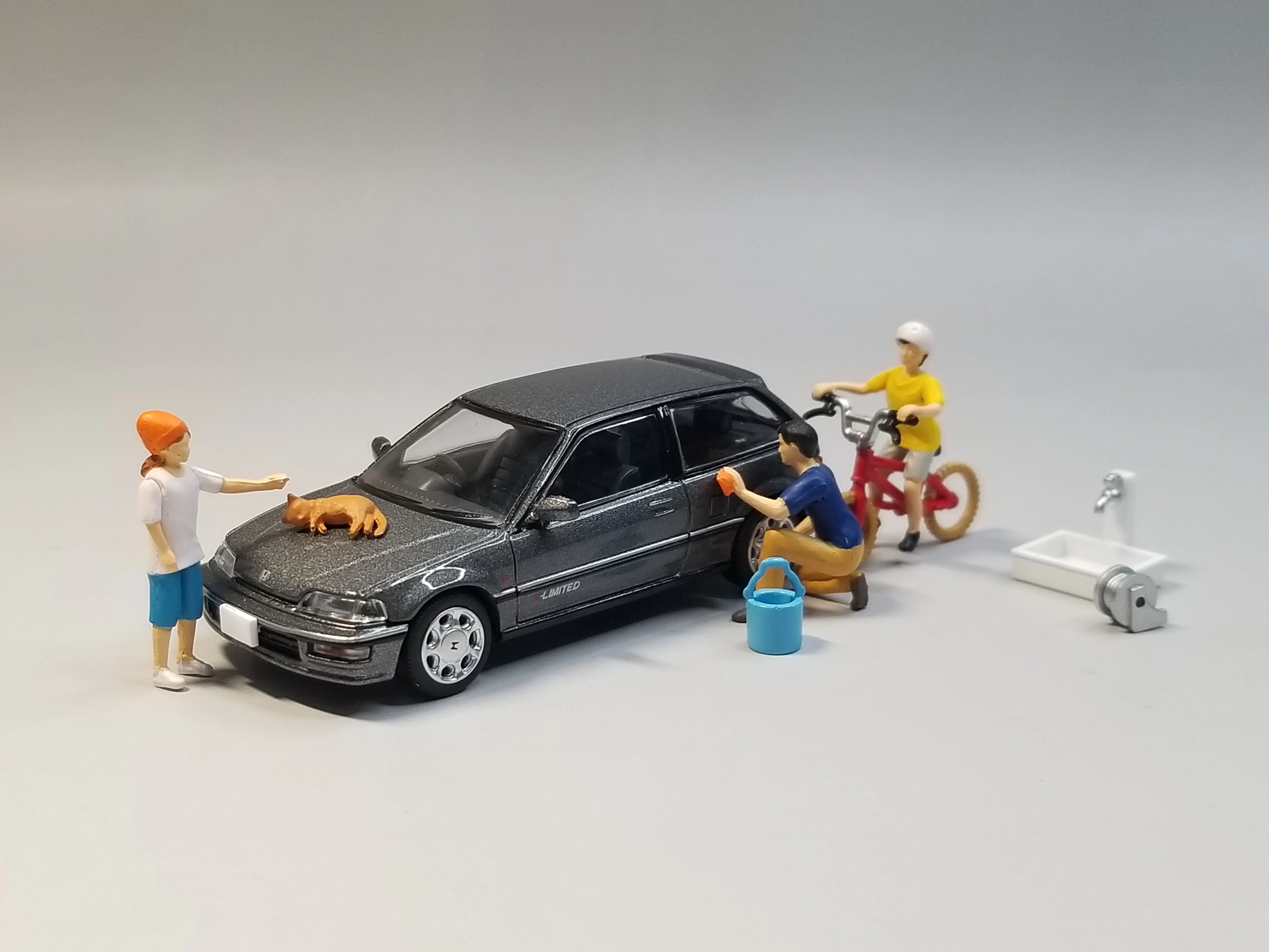 Tomytec Tlv 1 64 Honda Civic Ef Carsnap 02b Car Wash Die Cast Model Car Collection Limited Diecasts Toy Vehicles Aliexpress