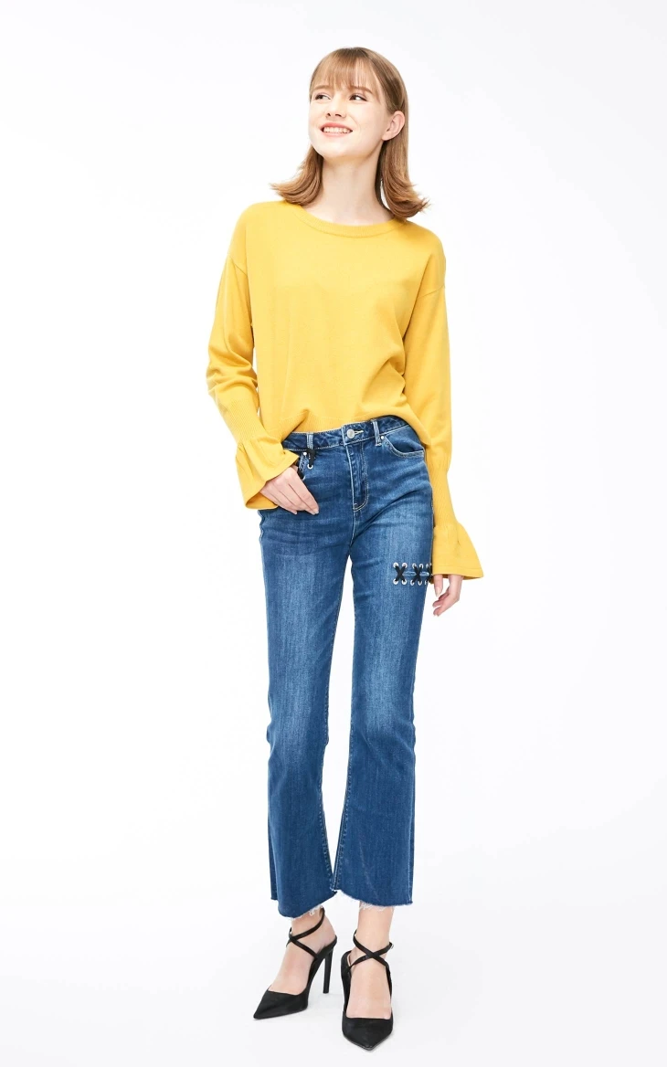 Vero Moda женские ребристые вязанные рукава спереди и сзади | 319124529