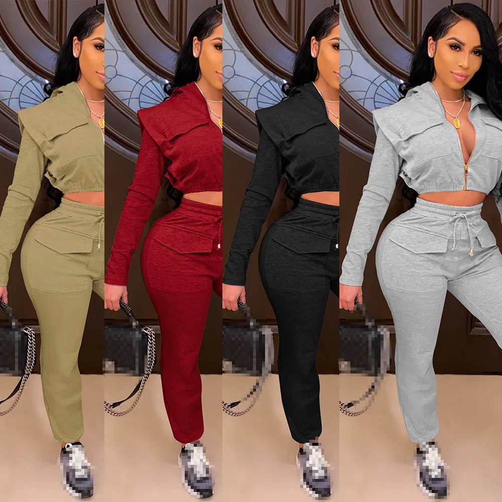 two piece set women tracksuit two piece women sets sweatsuits for female club outfits  2 pieces sets winter clothes 2020 evening pant suits