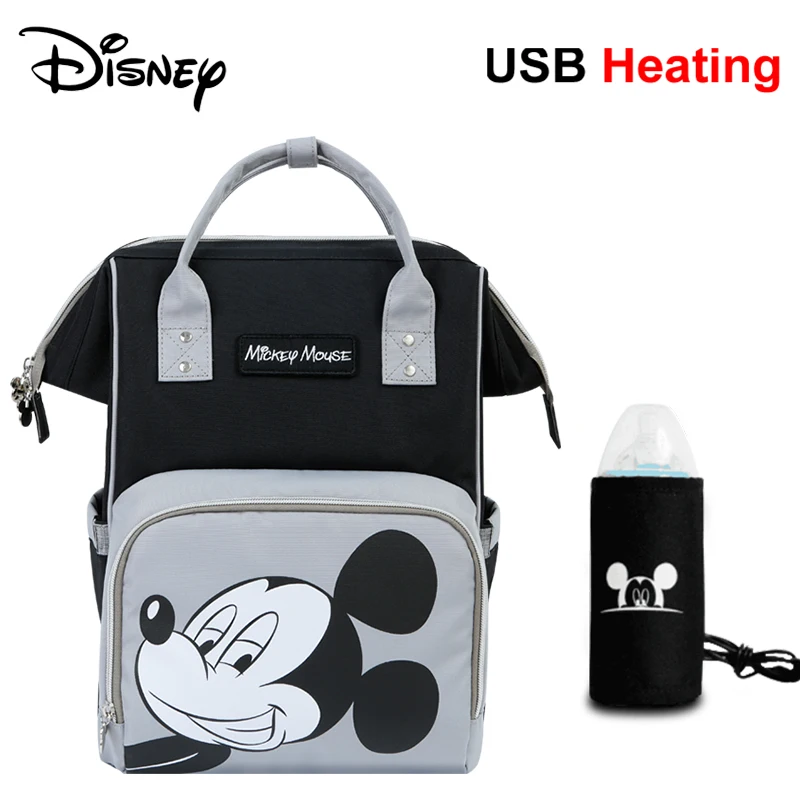 Disney сумки для ухода за материнством для мамы USB детские пеленки сумка органайзер водонепроницаемый рюкзак для коляски Дисней мама пеленания Влажные Сумки - Цвет: 17