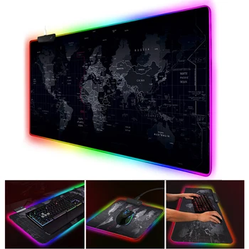 

Gaming Mouse Pad Led RGB Large Mouse Pad Gamer Big Mouse Mat Computer Mousepad Backlight XXL Surface Mause Pad Keyboard Desk Mat
