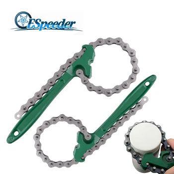 

Oil Chain Wrench Grid Filter Chain Spanner Wrench 8/12 Inch Car Engine Oil Fuel Filter Chain Wrench Grip Spanner Remover Tools