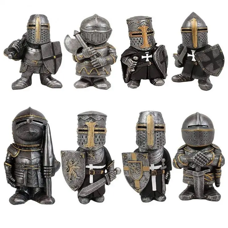 Medieval Knights Figurines Medieval Knight Miniatures Resin Garden