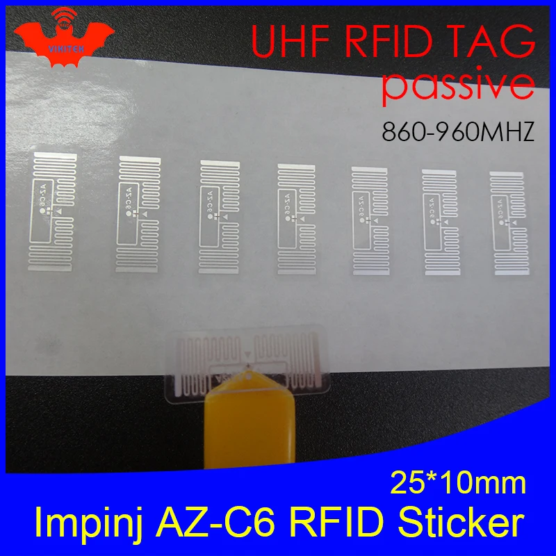 RFID метка UHF Impinj Monza R6 MR6 Встроенная микросхема 900 915 868 МГц 860 960 Higgs3 EPCC1G2 6C смарт карта